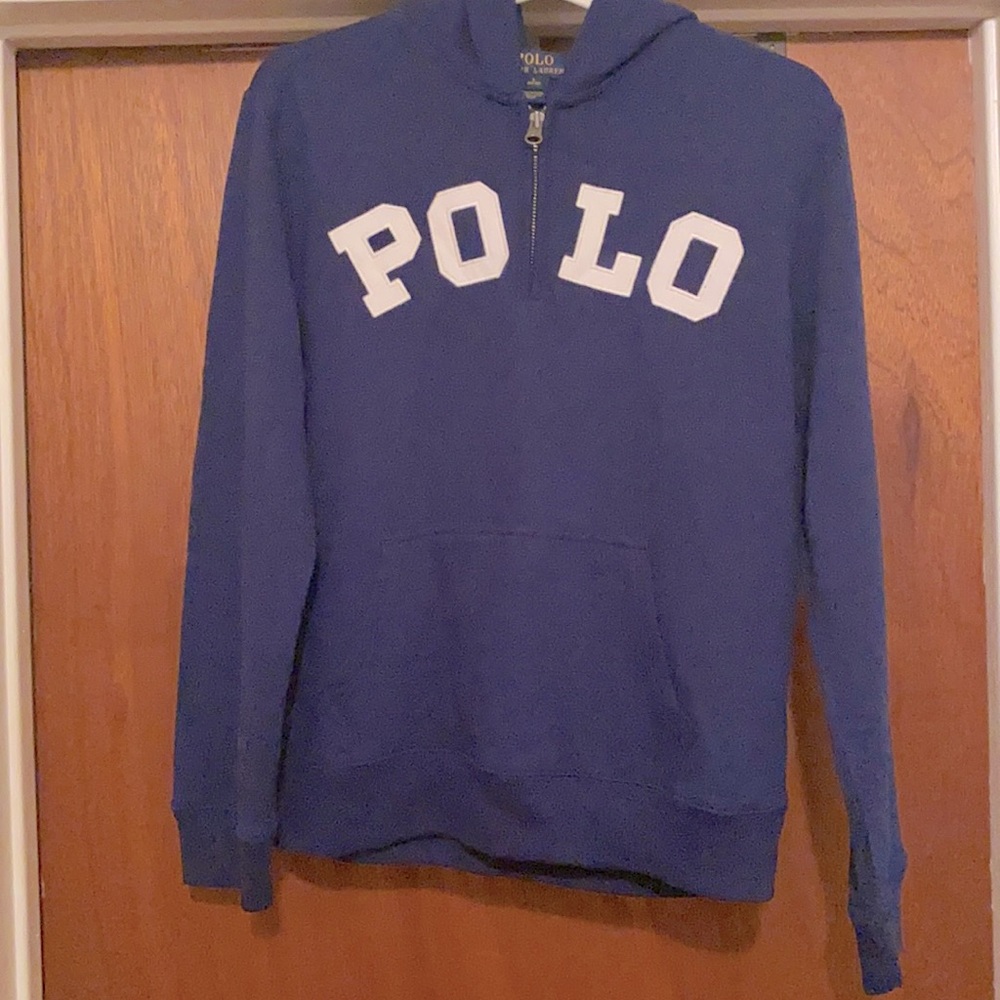 Boys Hooded Polo Sweatshirt